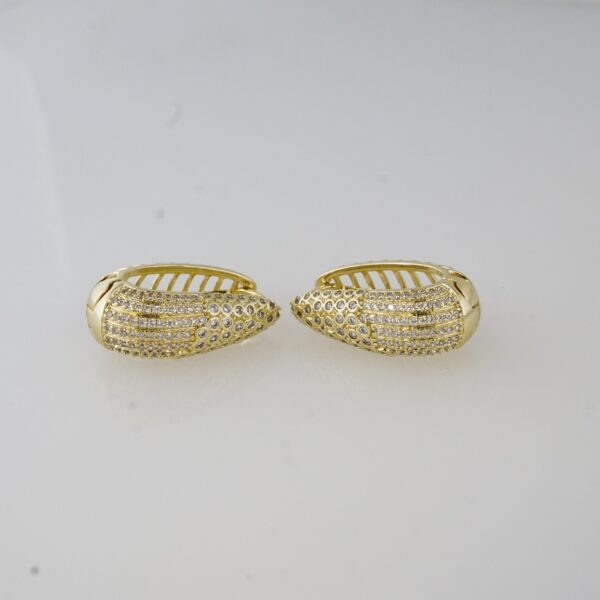 Aretes de Acero Inoxidable Bañados en Oro 14K – EA20021