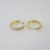 Aretes de Acero Inoxidable Bañados en Oro 14K – EA20231 - Imagen 2