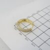 Aretes de Acero Inoxidable Bañados en Oro 14K – EA20231 - Imagen 3