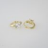 Aretes de Acero Inoxidable Bañados en Oro 14K – EA20271 - Imagen 2