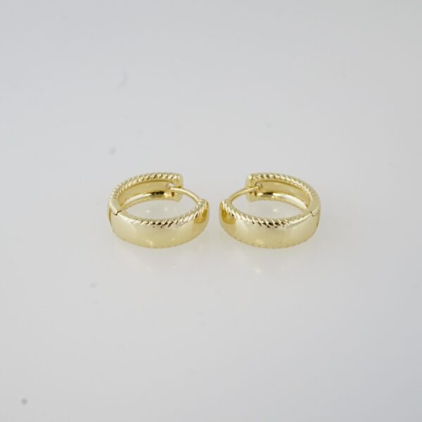 Aretes de Acero Inoxidable Bañados en Oro 14K – EA20451