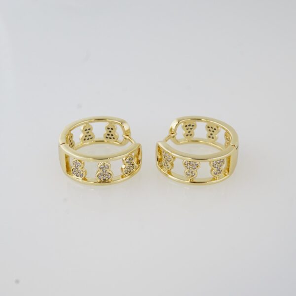 Aretes de Acero Inoxidable Bañados en Oro 14K – EA20201