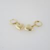Aretes de Acero Inoxidable Bañados en Oro 14K – EA20431