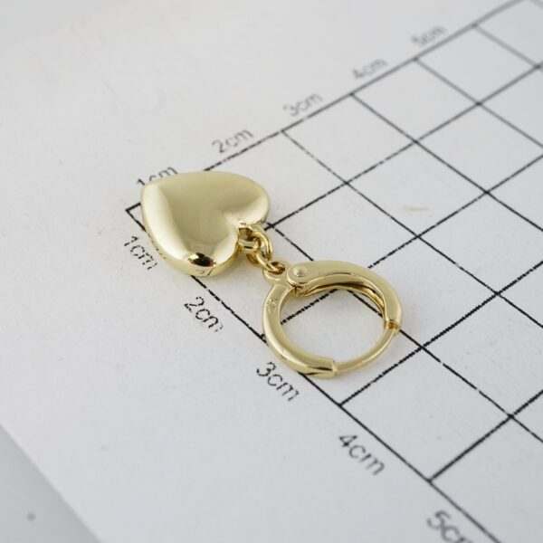 Aretes de Acero Inoxidable Bañados en Oro 14K – EA20431 - Imagen 3