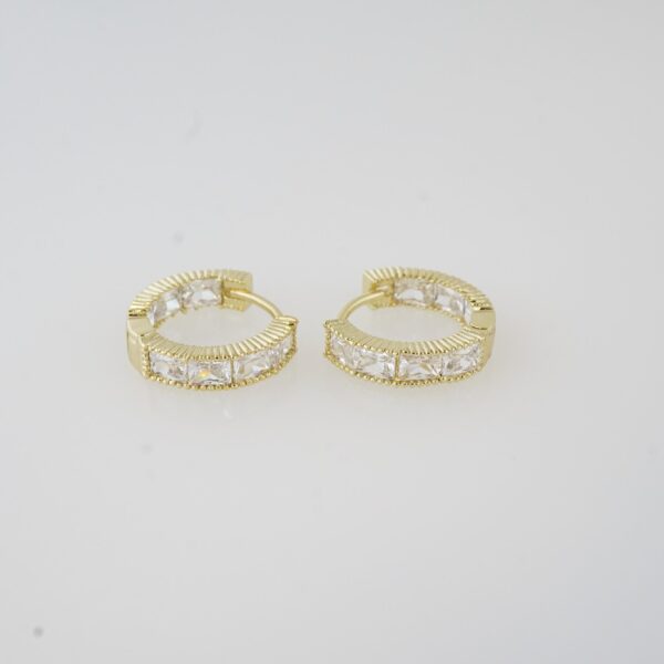 Aretes de Acero Inoxidable Bañados en Oro 14K – EA20281