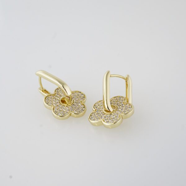 Aretes de Acero Inoxidable Bañados en Oro 14K – EA20121