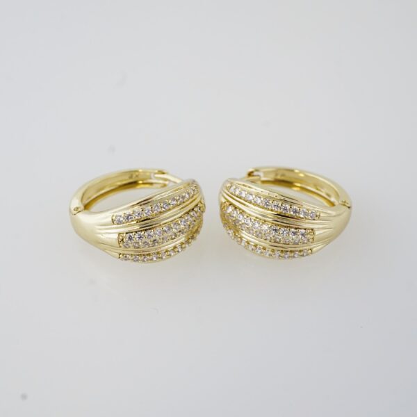 Aretes de Acero Inoxidable Bañados en Oro 14K – EA20141