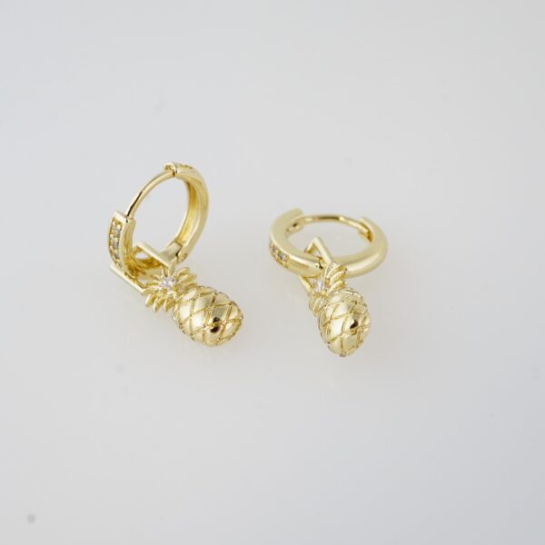 Aretes de Acero Inoxidable Bañados en Oro 14K – EA20471