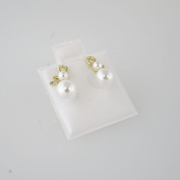 Aretes de Acero Inoxidable Bañados en Oro 14K – EA20331