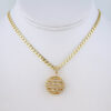 Cadena de Acero Inoxidable Bañada en Oro 14K – CH1272