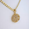 Cadena de Acero Inoxidable Bañada en Oro 14K – CH1272 - Imagen 2