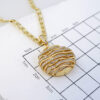 Cadena de Acero Inoxidable Bañada en Oro 14K – CH1272 - Imagen 3