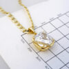 Cadena de Acero Inoxidable Bañada en Oro 14K – CH1276 - Imagen 3