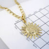 Cadena de Acero Inoxidable Bañada en Oro 14K – CH1280 - Imagen 3