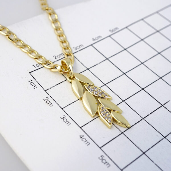 Cadena de Acero Inoxidable Bañada en Oro 14K – CH1281 - Imagen 3
