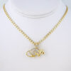Cadena de Acero Inoxidable Bañada en Oro 14K – CH1291