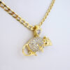 Cadena de Acero Inoxidable Bañada en Oro 14K – CH1291 - Imagen 2