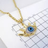 Cadena de Acero Inoxidable Bañada en Oro 14K – CH1314 - Imagen 3