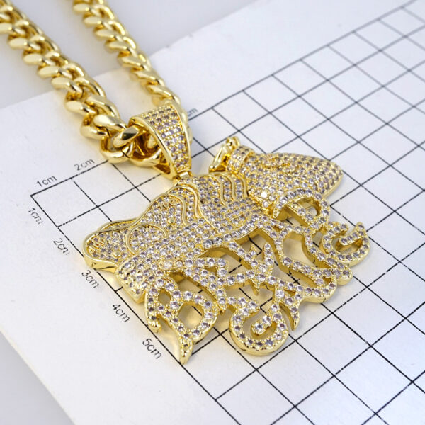 Cadena de Acero Inoxidable Bañada en Oro 14K – CH1325 - Imagen 3