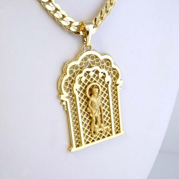 Cadena de Acero Inoxidable Bañada en Oro 14K – CH1328 - Imagen 2