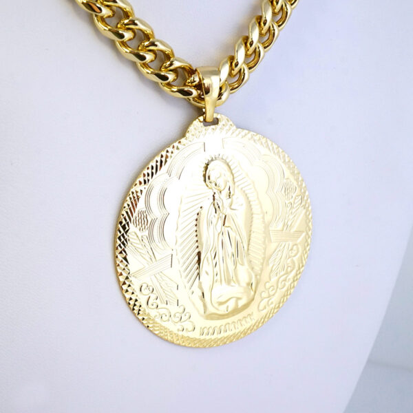 Cadena de Acero Inoxidable Bañada en Oro 14K – CH1329 - Imagen 2