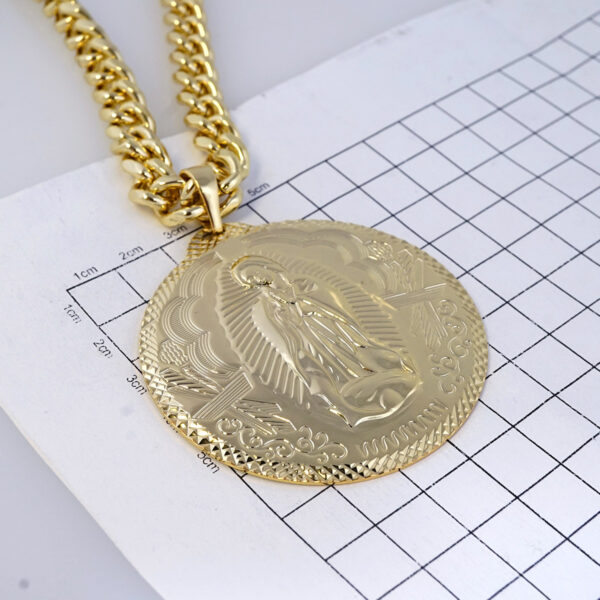 Cadena de Acero Inoxidable Bañada en Oro 14K – CH1329 - Imagen 3