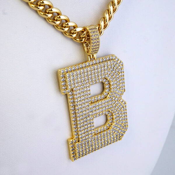 Cadena de Acero Inoxidable Bañada en Oro 14K – CH1337 - Imagen 2