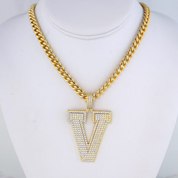 Cadena de Acero Inoxidable Bañada en Oro 14K – CH1338