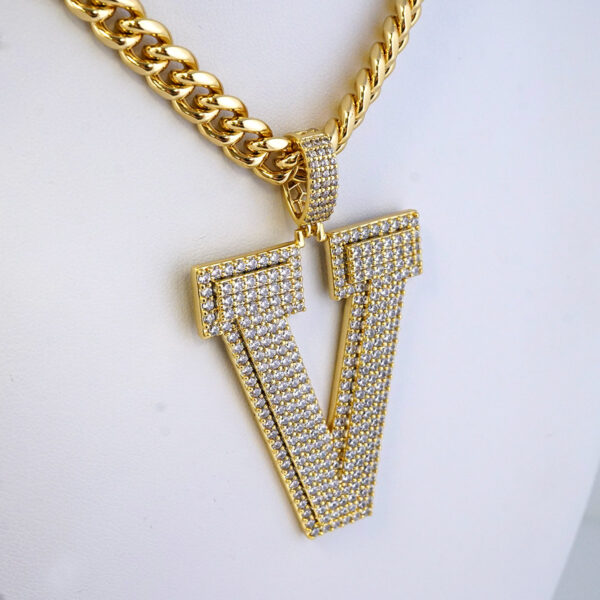 Cadena de Acero Inoxidable Bañada en Oro 14K – CH1338 - Imagen 2