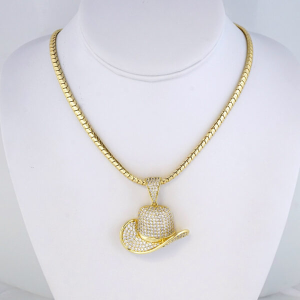 Cadena de Acero Inoxidable Bañada en Oro 14K – CH1340