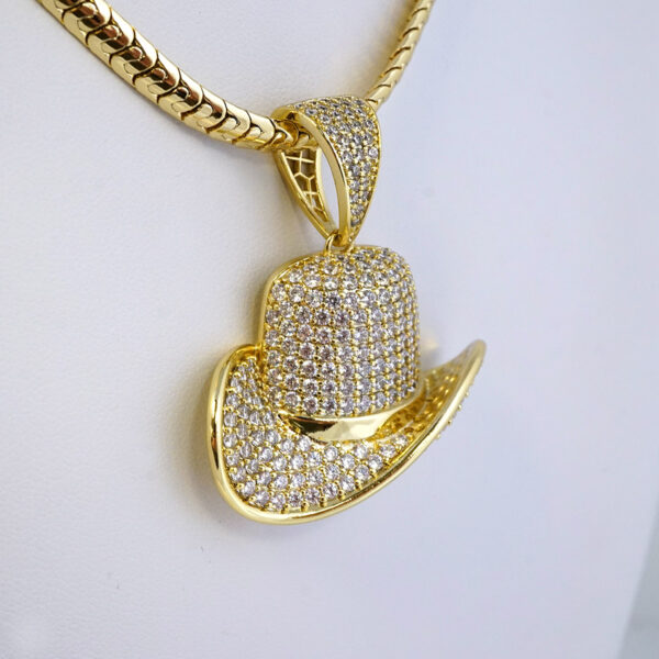 Cadena de Acero Inoxidable Bañada en Oro 14K – CH1340 - Imagen 2