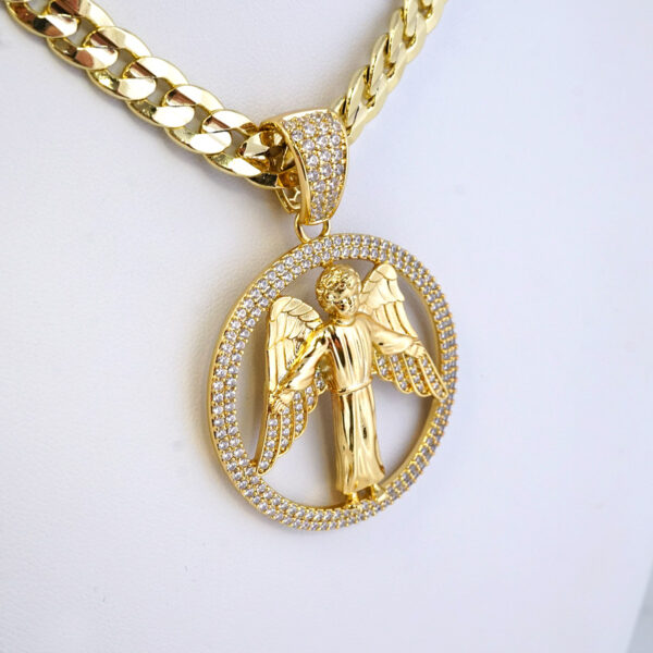 Cadena de Acero Inoxidable Bañada en Oro 14K – CH1341 - Imagen 2