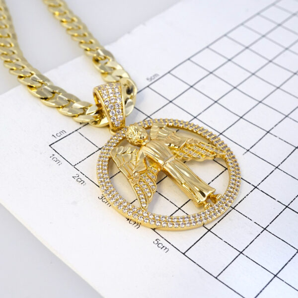 Cadena de Acero Inoxidable Bañada en Oro 14K – CH1341 - Imagen 3