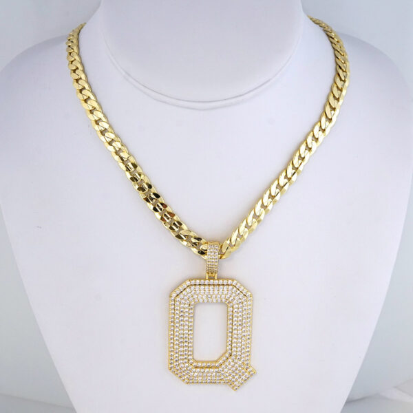 Cadena de Acero Inoxidable Bañada en Oro 14K – CH1343