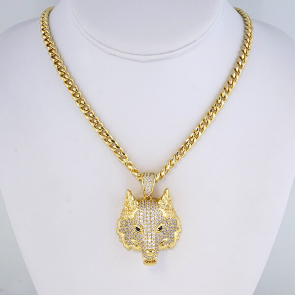 Cadena de Acero Inoxidable Bañada en Oro 14K – CH1345