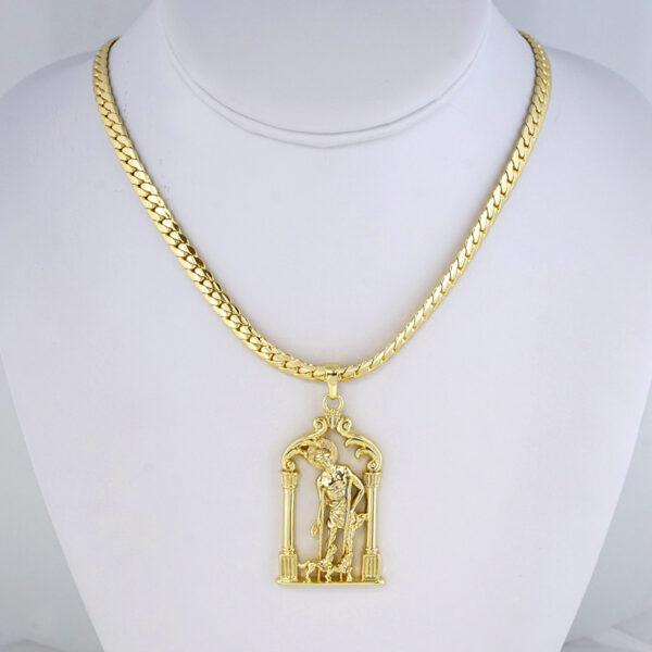 Cadena de Acero Inoxidable Bañada en Oro 14K – CH1348
