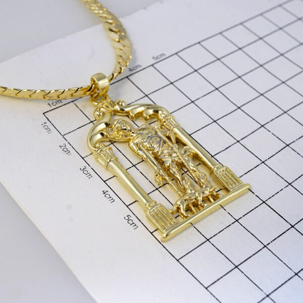 Cadena de Acero Inoxidable Bañada en Oro 14K – CH1348 - Imagen 3