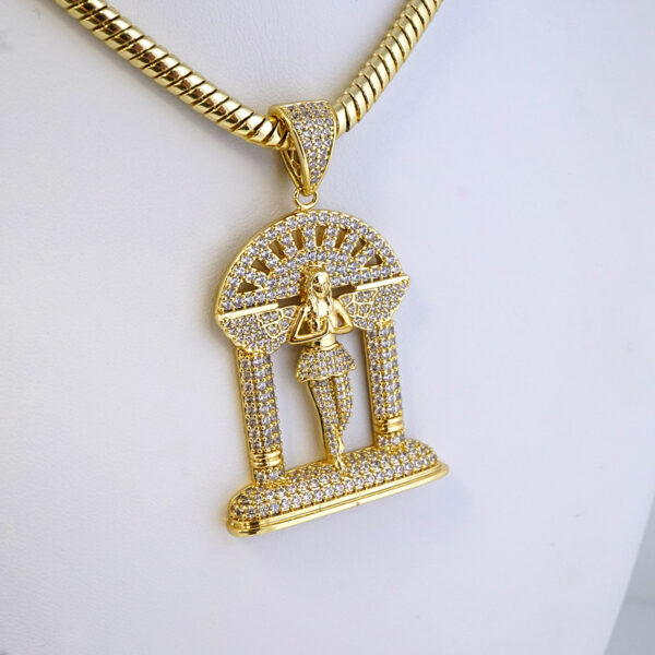 Cadena de Acero Inoxidable Bañada en Oro 14K – CH1349 - Imagen 2