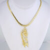 Cadena de Acero Inoxidable Bañada en Oro 14K – CH1351