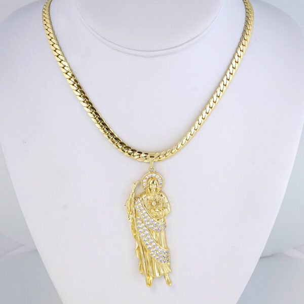 Cadena de Acero Inoxidable Bañada en Oro 14K – CH1351