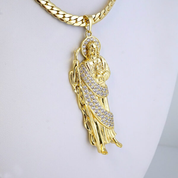 Cadena de Acero Inoxidable Bañada en Oro 14K – CH1351 - Imagen 2