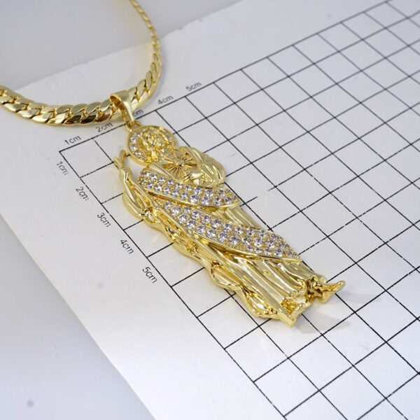 Cadena de Acero Inoxidable Bañada en Oro 14K – CH1351 - Imagen 3