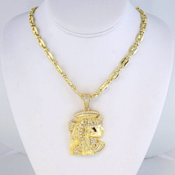 Cadena de Acero Inoxidable Bañada en Oro 14K – CH1352