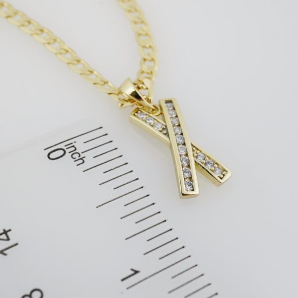 Cadena de Acero Inoxidable Bañada en Oro 14K – CH1419 - Imagen 3