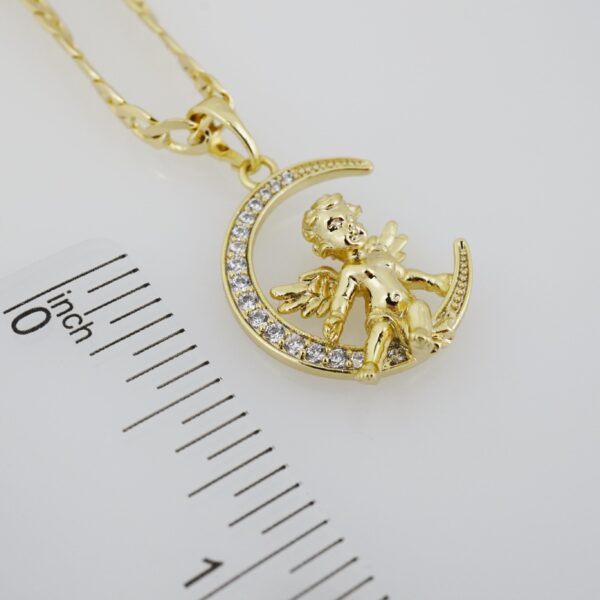 Cadena de Acero Inoxidable Bañada en Oro 14K – CH1424 - Imagen 3