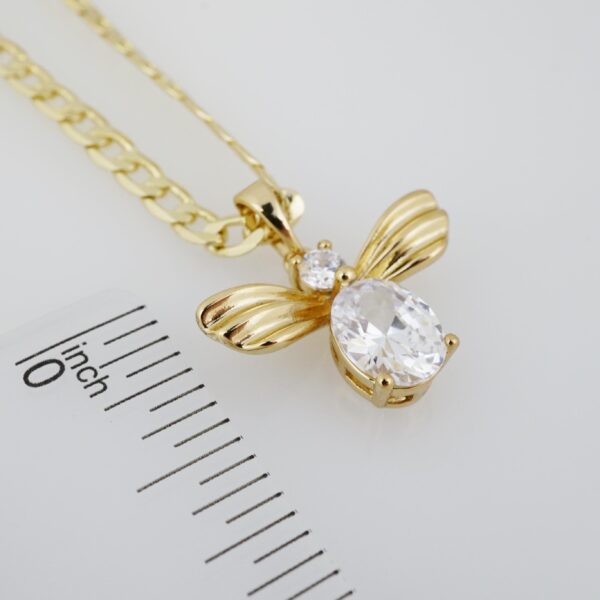Cadena de Acero Inoxidable Bañada en Oro 14K – CH1426 - Imagen 3