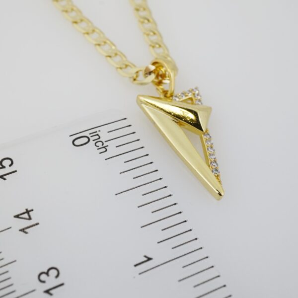 Cadena de Acero Inoxidable Bañada en Oro 14K – CH1427 - Imagen 3