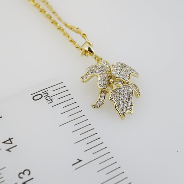 Cadena de Acero Inoxidable Bañada en Oro 14K – CH1428 - Imagen 3