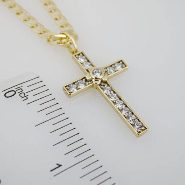 Cadena de Acero Inoxidable Bañada en Oro 14K – CH1435 - Imagen 3