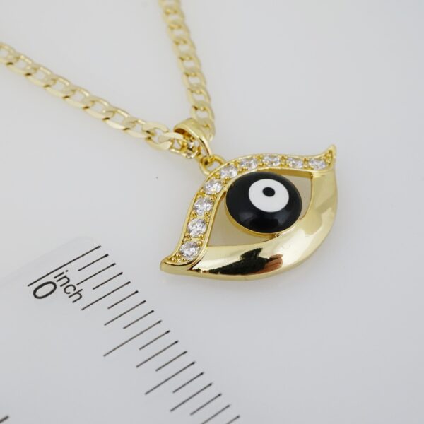 Cadena de Acero Inoxidable Bañada en Oro 14K – CH1436 - Imagen 3